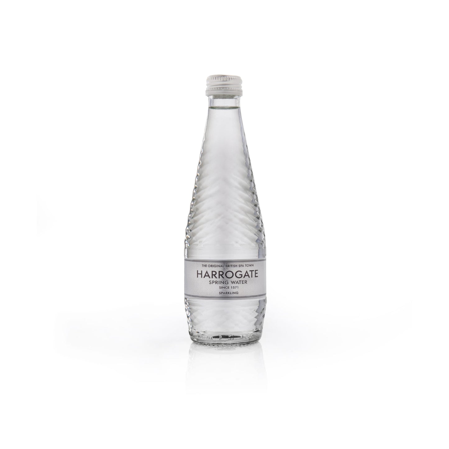 24 x Harrogate 330ml Sparkling Water Bottles (Glass)