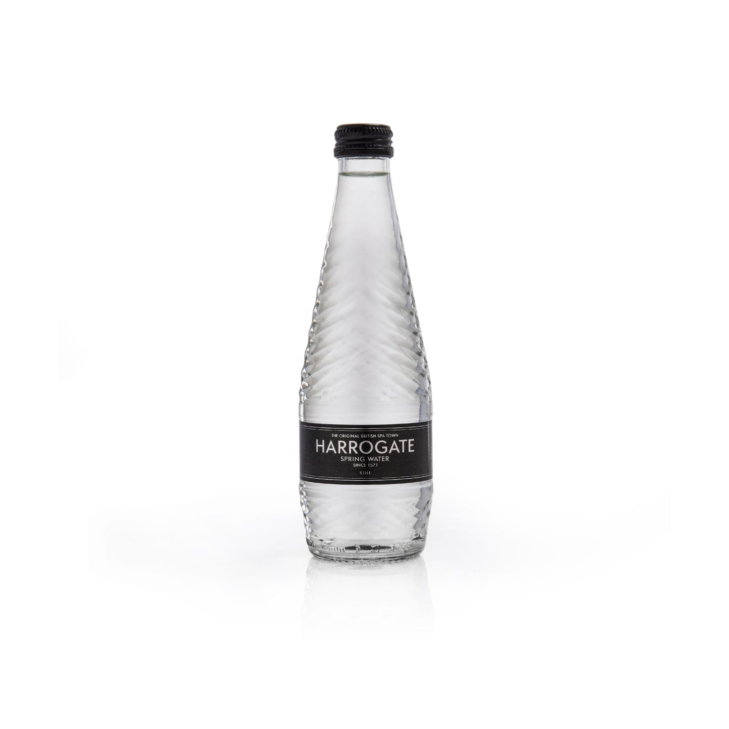 24 x Harrogate 330ml Still Water Bottles (Glass)